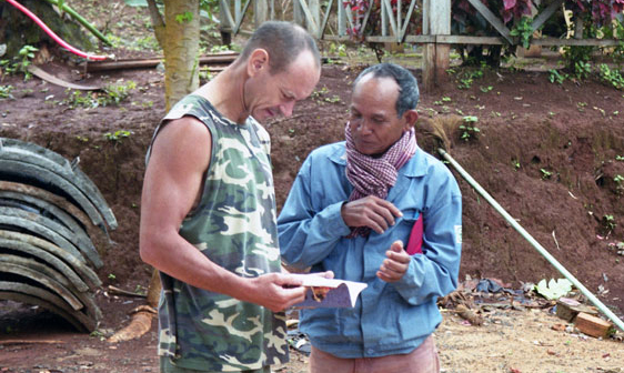 Vogel and his Bunong teacher and collaborator, Nchööp.